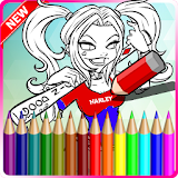 Coloring Book Harley Quinn icon