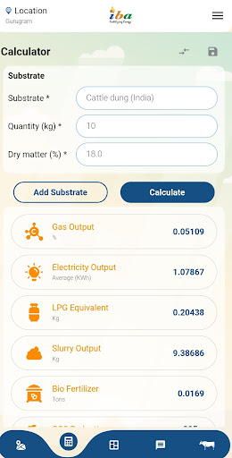Biogas App Screen 3