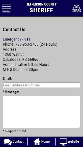 Jefferson County KS Sheriff Screen 3