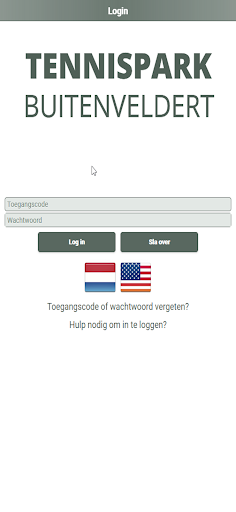 Android application Tennispark Buitenveldert screenshort