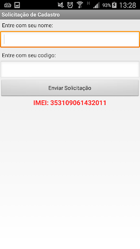 Android application Novo Porta Malote screenshort
