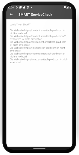 SMART ServiceCheck Screen 3