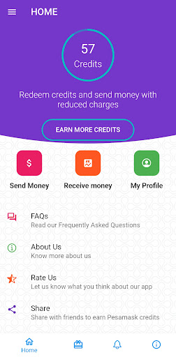 Android application Pesamask screenshort