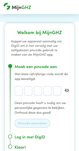 Android application MijnGHZ screenshort
