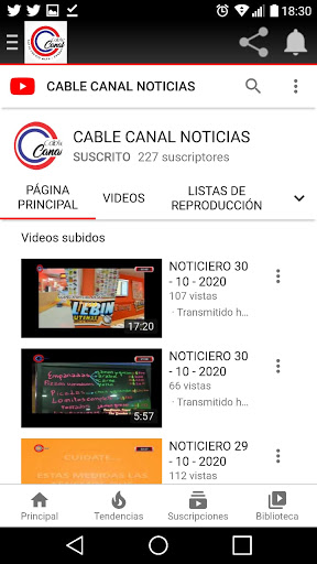Cable Canal Rio Mayo Screen 2