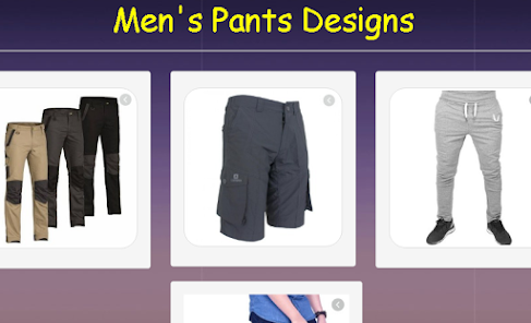 Screenshot 1 Diseños de pantalones para hom android
