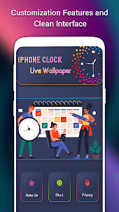 iPhone Clock Live Wallpaper