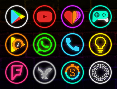 Neon Glow Rings Icon Pack APK (Patched) 1