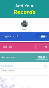 Blood Oxygen & Temperature App Capture d'écran