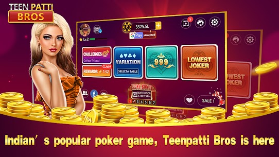 Teen Patti Bros 3card game v22 MOD APK (Unlimited Money) Free For Android 4