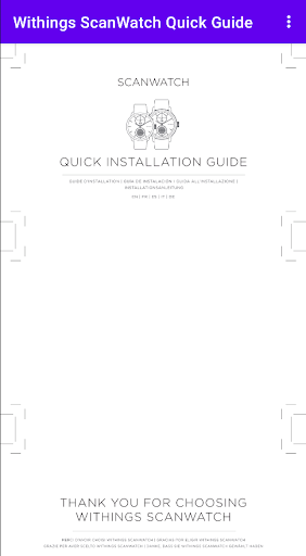 Withings ScanWatch Quick Guide