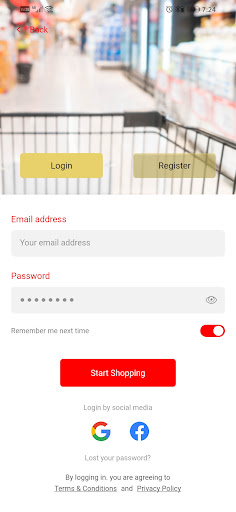 Android application هايبر اسواق الشرقية للتجار screenshort