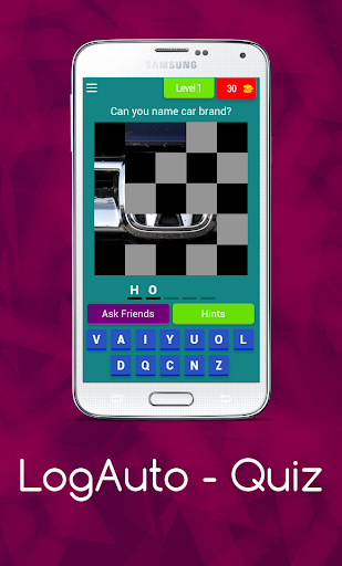 Android application LogAuto - Quiz screenshort