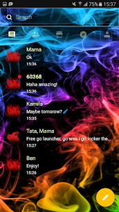 Color Smoke Theme GO SMS Pro For PC installation