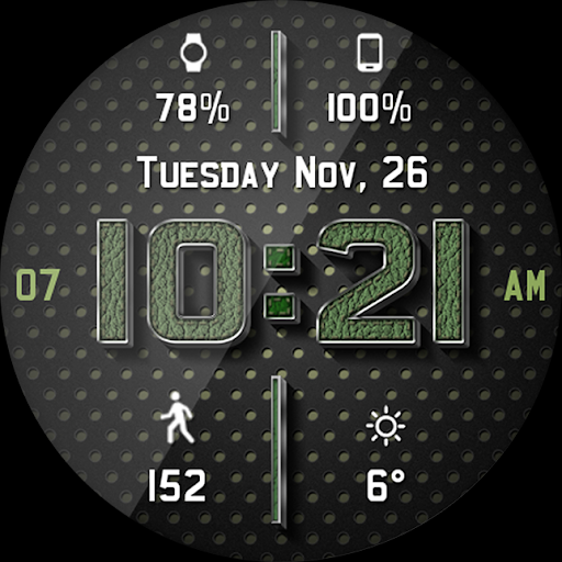 Chrome Leather HD Watch Face