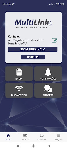 Multilink Cliente Screen 2