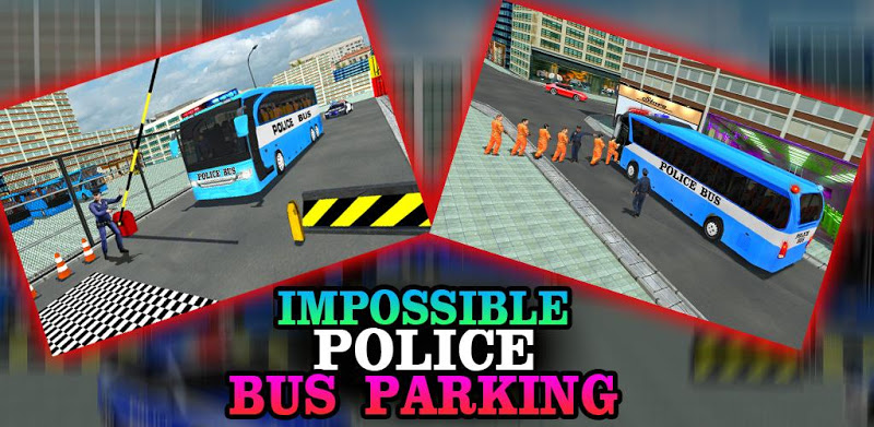 Police Bus Prison Parking 3d