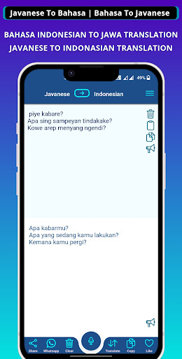 Jawa - Indonasian Translator Screen 2