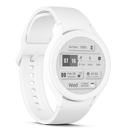 Viral Grey Minimal Watch Face Screen 3