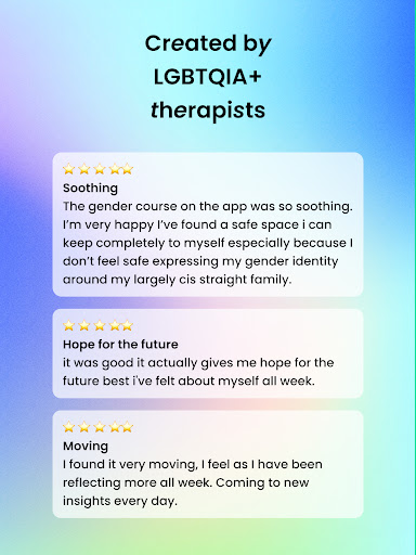 Screenshot of Kalda LGBTQIA+ Mental Health