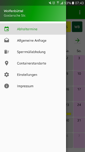 Android application Abfallwirtschaft Wolfenbüttel screenshort