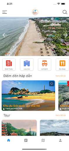 Android application Du lịch thông minh Bình Thuận screenshort