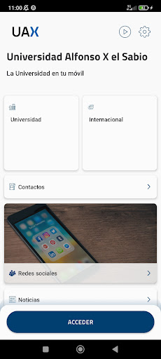 Android application UAX App Uni.Alfonso X el Sabio screenshort