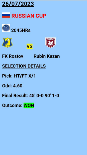Sunton HT-FT Matches