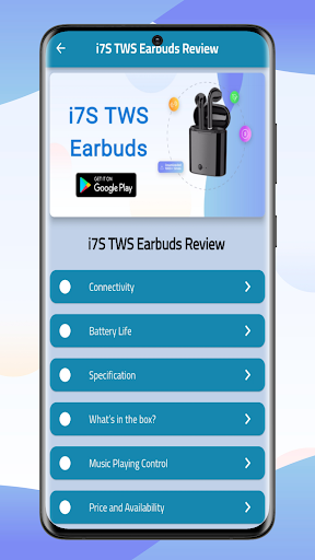 i7S TWS Earbuds Guide Screen 2