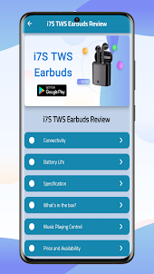 i7S TWS Earbuds Guide