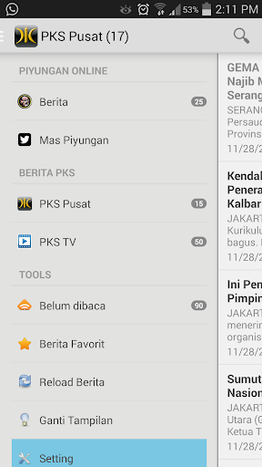 Android application Portal Islam - PIYUNGAN Online screenshort