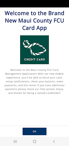 Android application MCFCU Visa screenshort