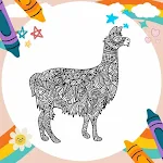 Cover Image of Herunterladen Coloring Book: Llama Mandala  APK
