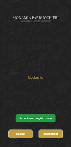 Android application Modamia Parrucchieri screenshort