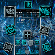 Hi-tech Circuit Launcher Theme