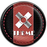 Leather Black & Red Theme icon
