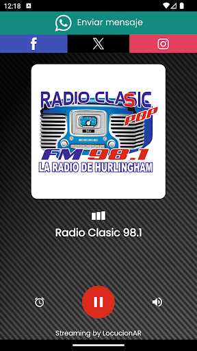 Android application Radio Clasic 98.1 screenshort