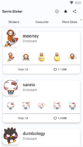 Sanrio Characters Stickers Wsp