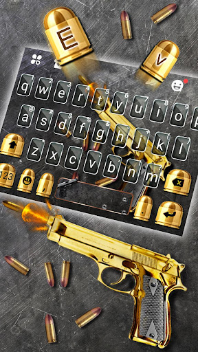 Golden Shooting Gun Keyboard T Screen 2