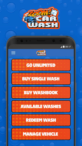 Android application Zoom! Car Wash screenshort