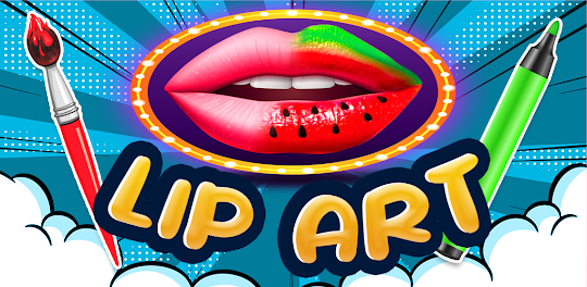Batom Lip Art:Jogo de Maquagem