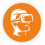 VR Lively virtual reality icon