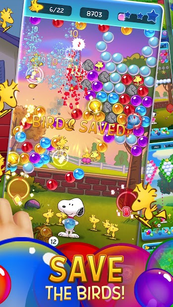 Bubble Shooter Snoopy POP v1.75.001 MOD (Unlimited Lives/Coins/Boosters) APK