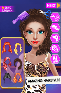 Hairstyles Makeover Girls Game
