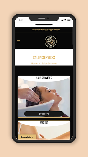 Swiss Health and Glow Screen 3