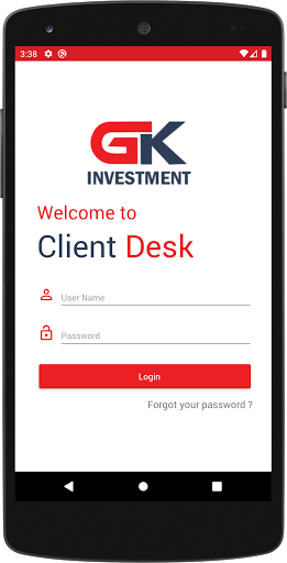 Android application GK Investment screenshort