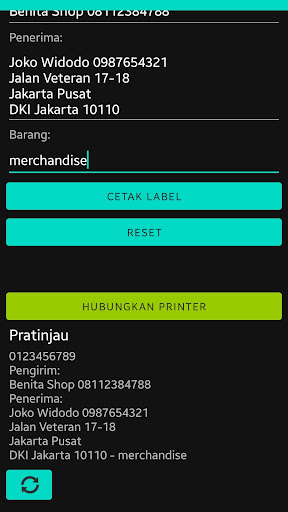 E-commerce Bluetooth Printer Screen 2