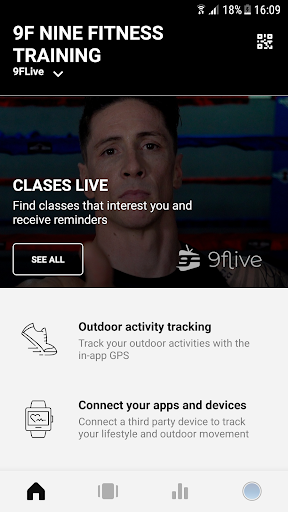 Android application 9F NINE FITNESS TRAINING screenshort