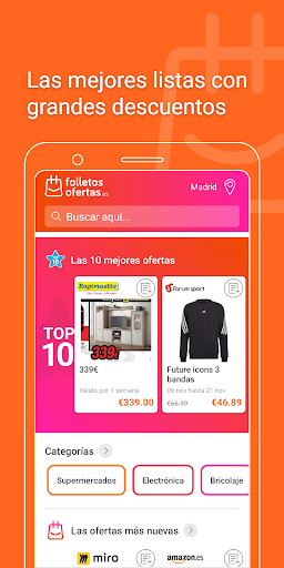 Screenshot of Folletos y ofertas de España