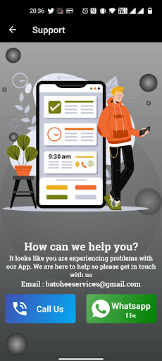 Android application Batohee Partner screenshort